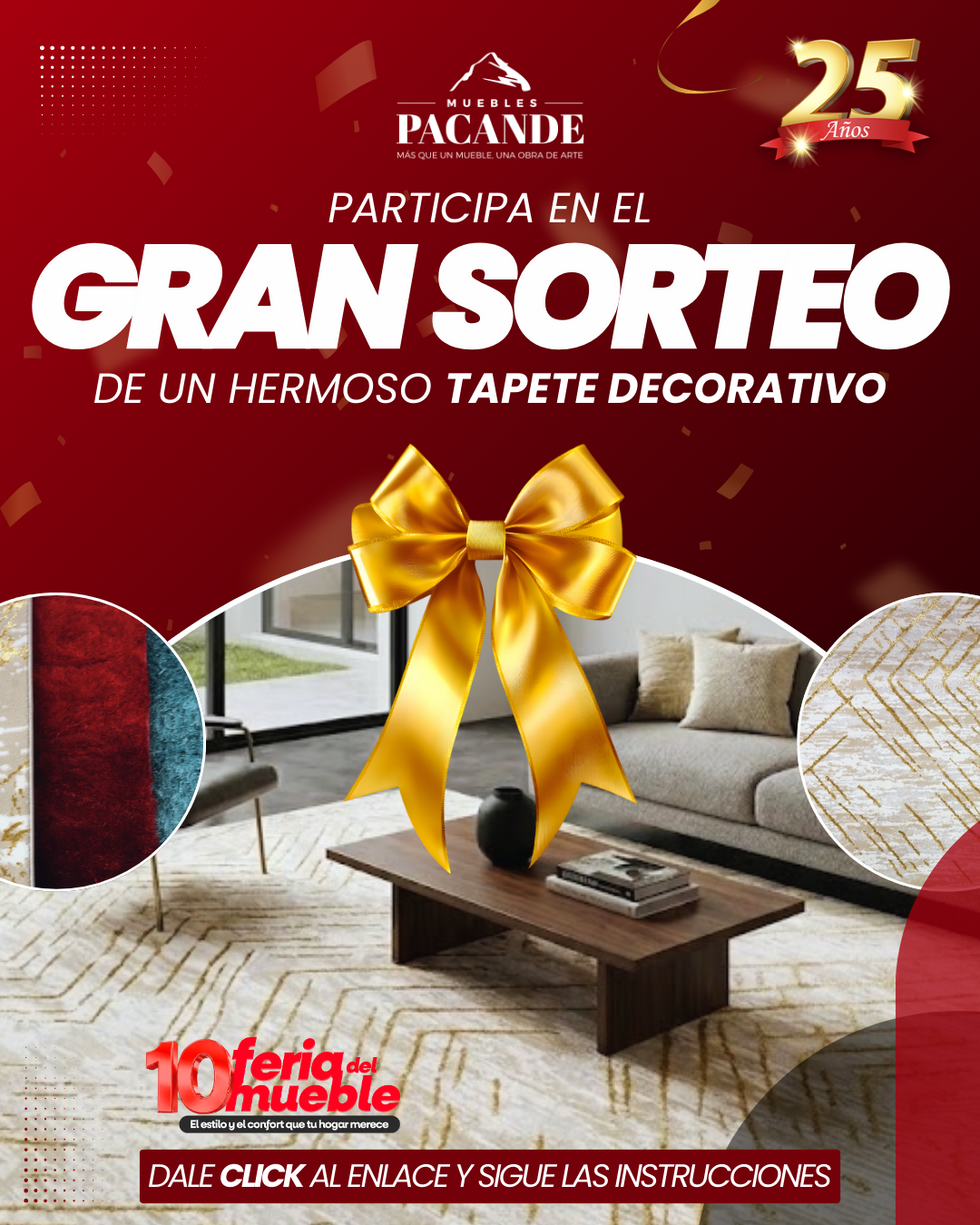 Gran sorteo tapete feria del mueble